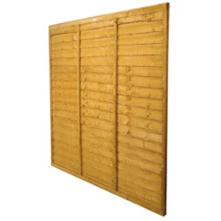 Forest Larchlap Lap 1.5m Fence Panel - Pack Of 3