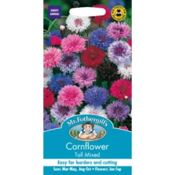 Mr. Fothergill's Cornflower Tall Mixed (Centaurea Cyanus) Seeds