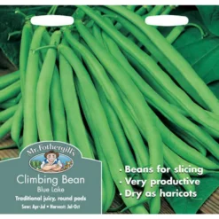 Mr. Fothergill's Climbing Bean Blue Lake Seeds