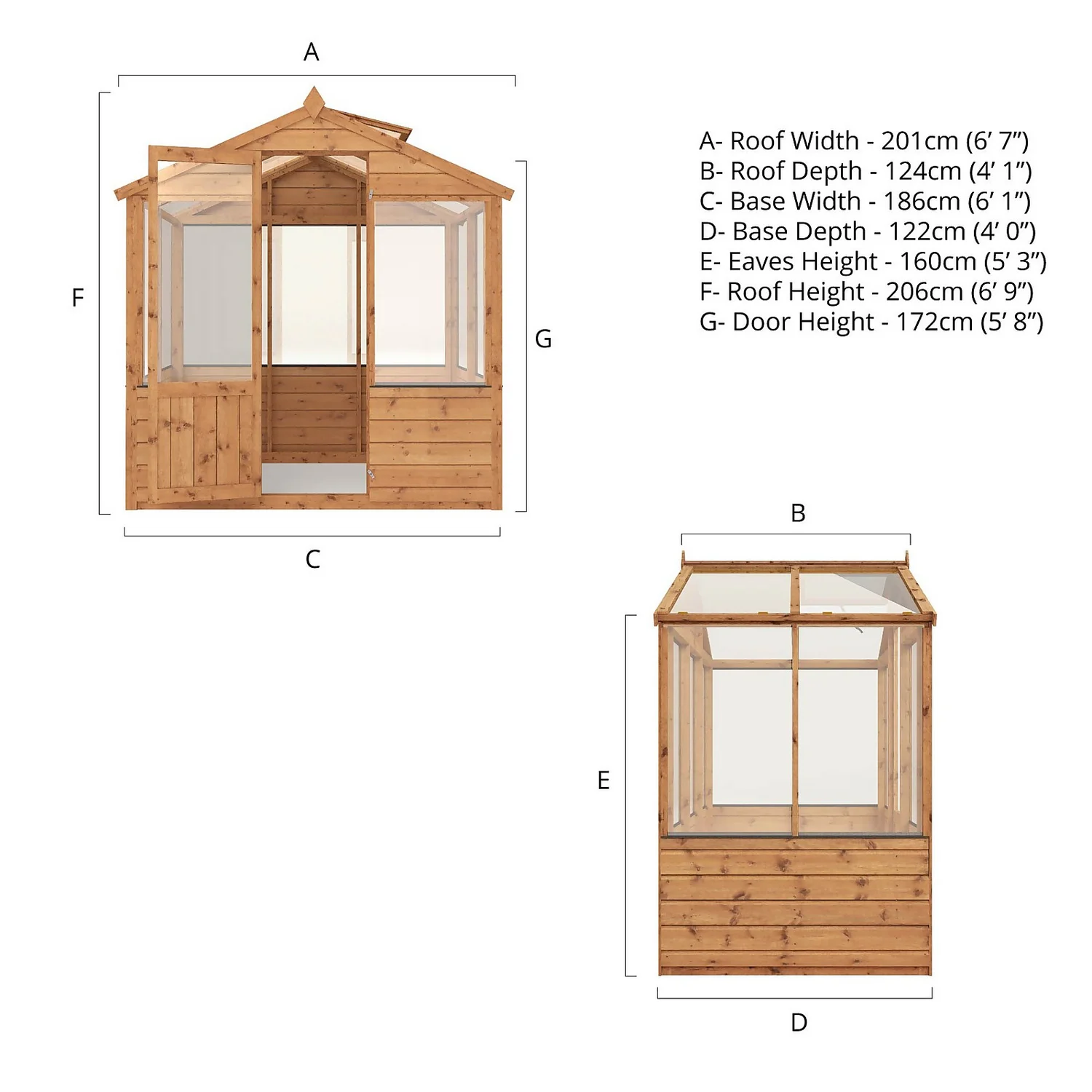 Mercia 4 X 6ft Traditional Greenhouse - Incl. Installation - Image 9