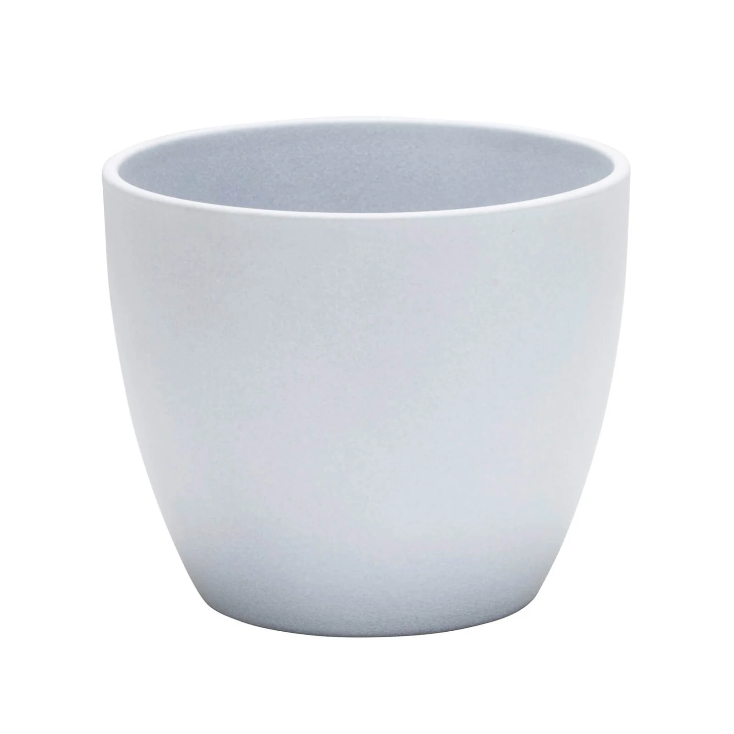 Grey Stone Ceramic Cover Pot - 25cm