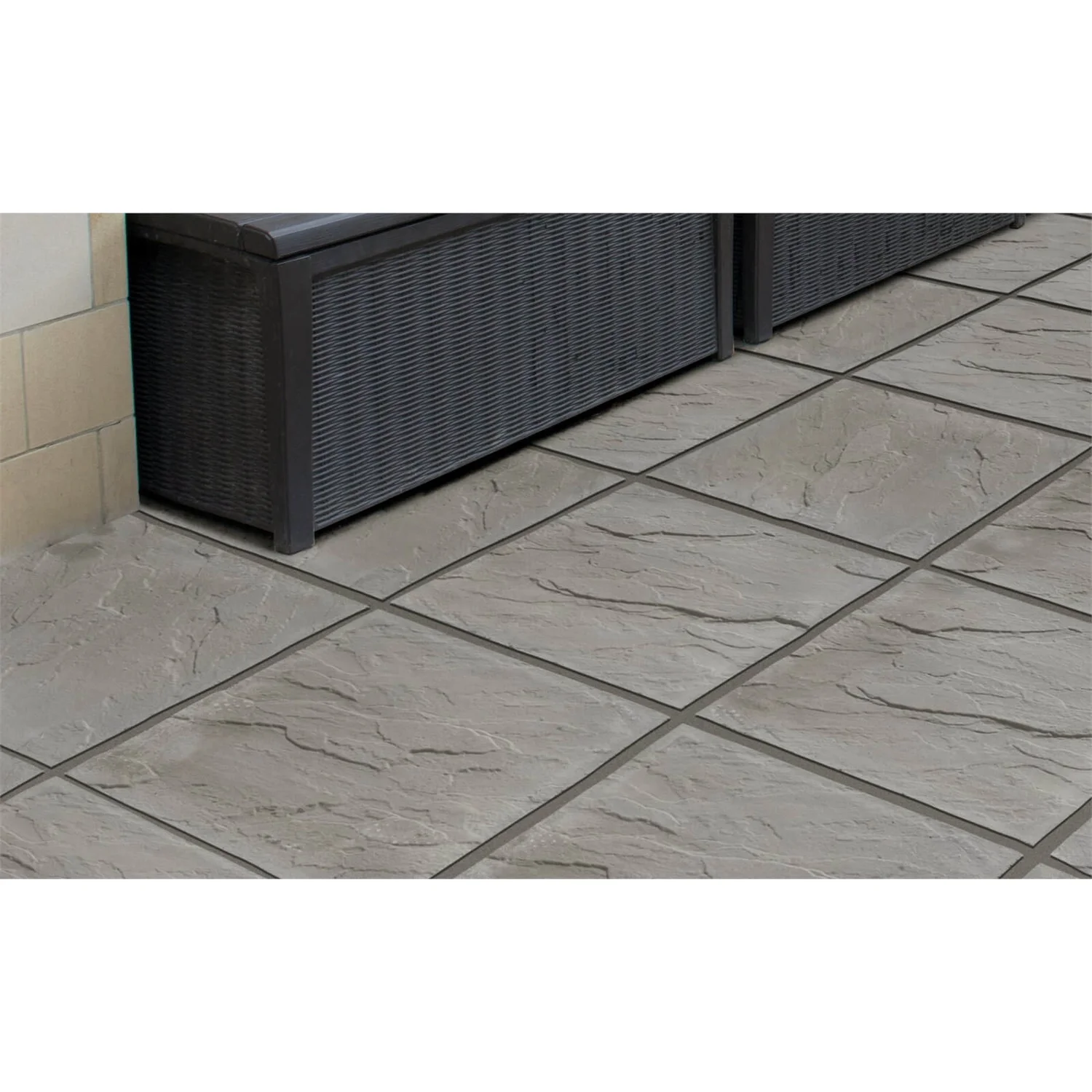 Stylish Stone Peak Paving Riven 400 X 400mm Grey - Image 2