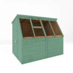 Country Living Caythorpe 8 X 6 Premium Potting Shed Painted + Installation - Aurora Green