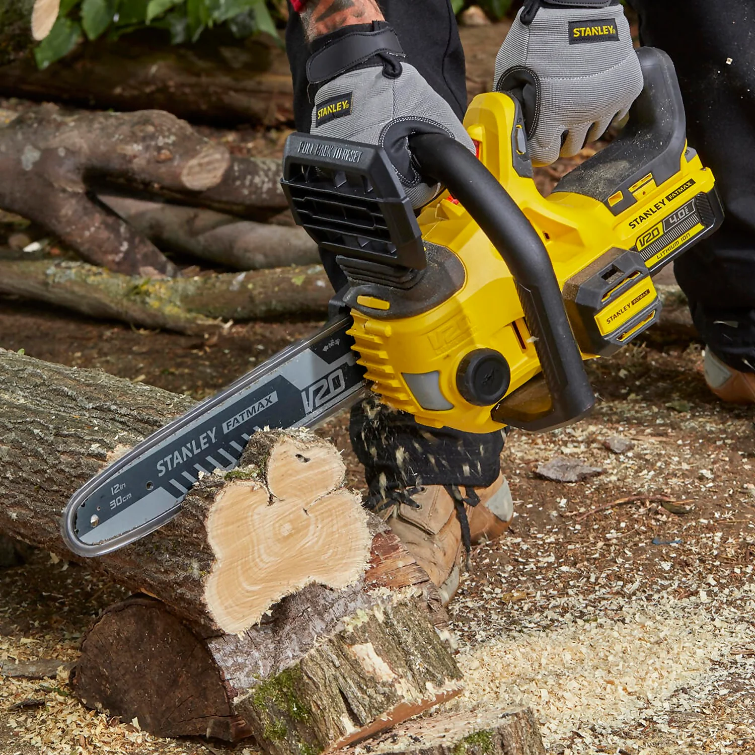STANLEY FATMAX V20 18V Cordless 30Cm Chainsaw (Sfmccs630M1-Gb) - Image 4