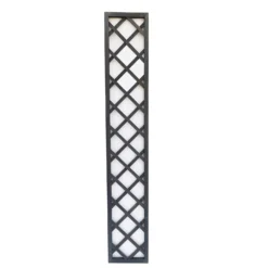 1.8m X 30cm Wooden Trellis Panel - Grey