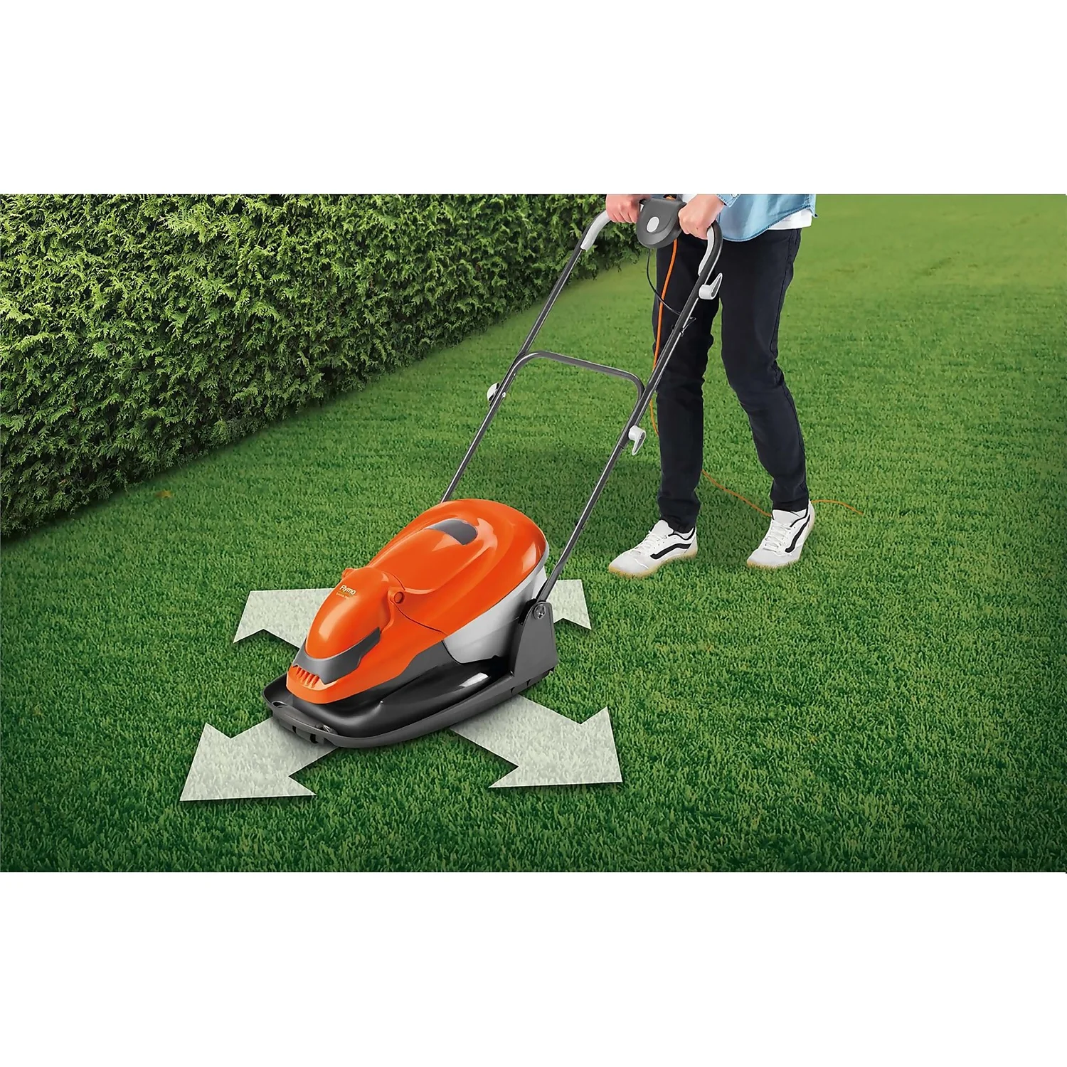 Flymo 1800W EasiGlide Electric Hover Lawn Mower - 36cm - Image 2