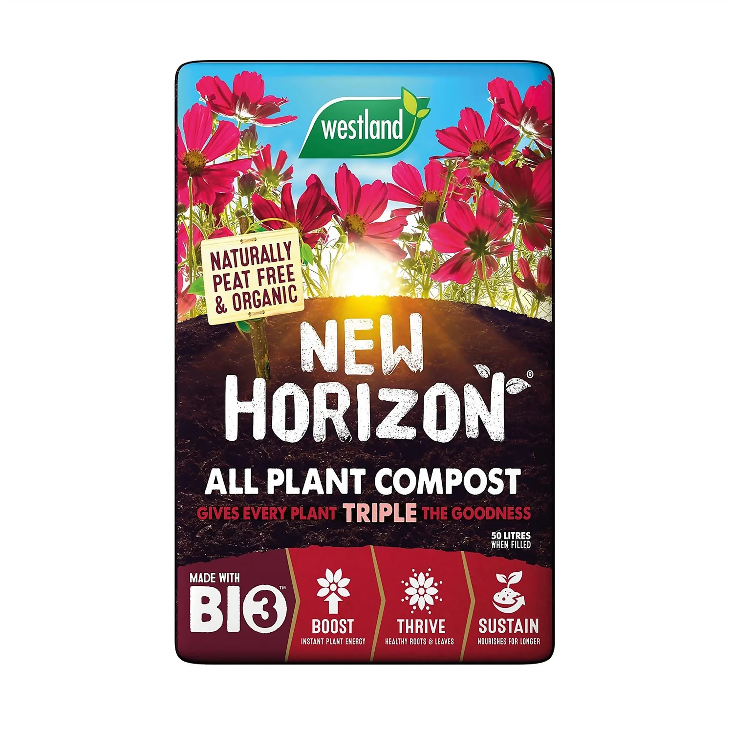New Horizon Peat Free All Plant Compost - 50L - Image 2