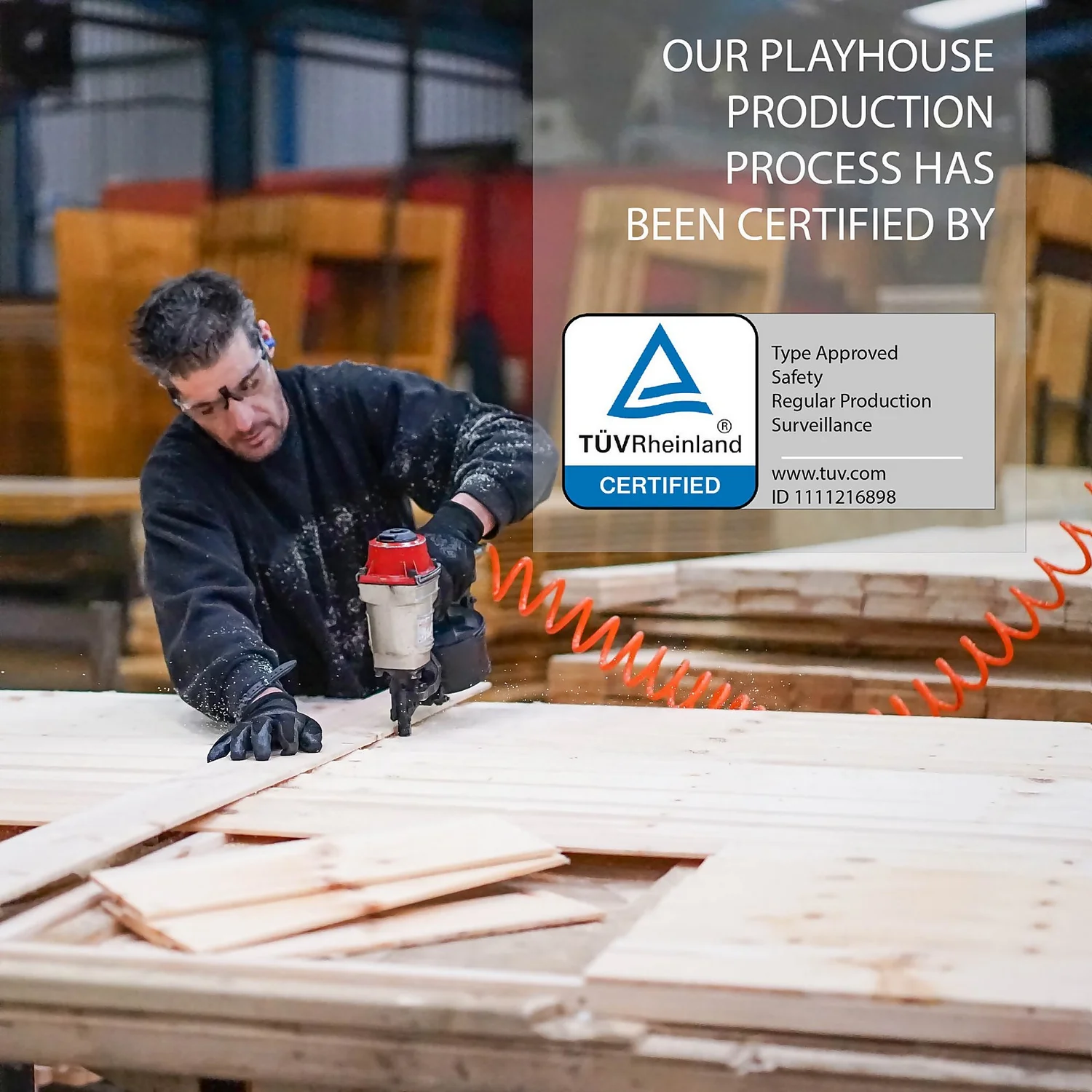 Mercia 4 X 4ft Snug Wooden Playhouse - Image 7