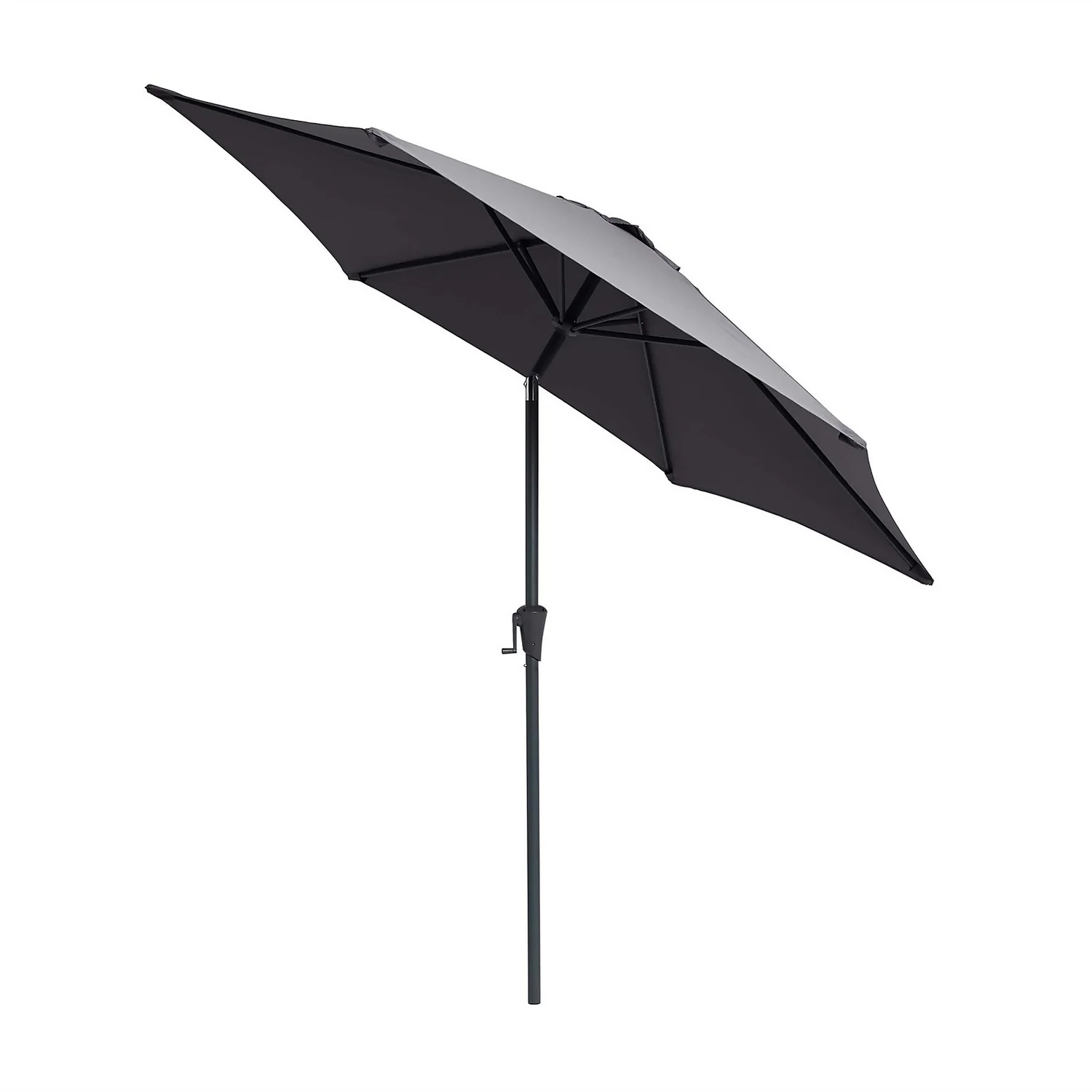 None 2.7m Crank & Tilt Parasol Dark Grey - Dia. 38mm - Image 2