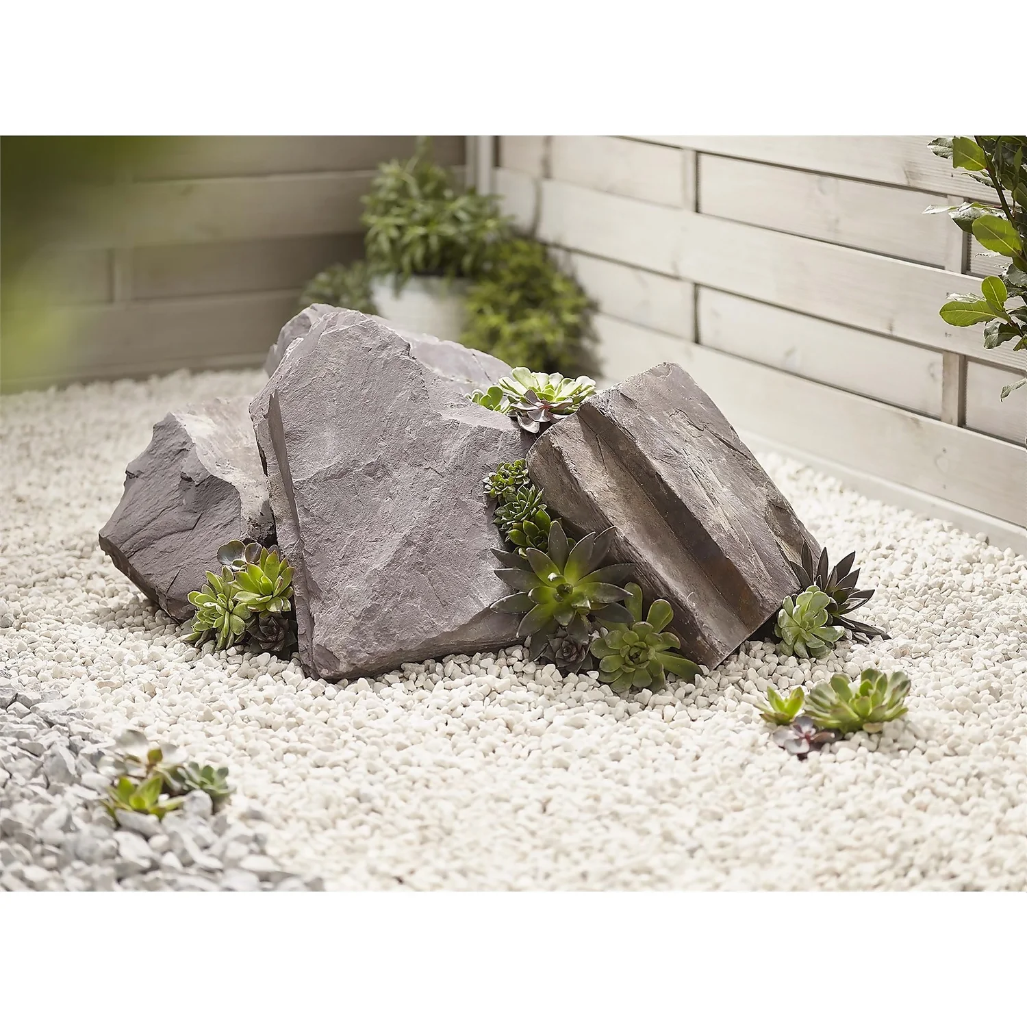 Stylish Stone Plum Slate Rockery