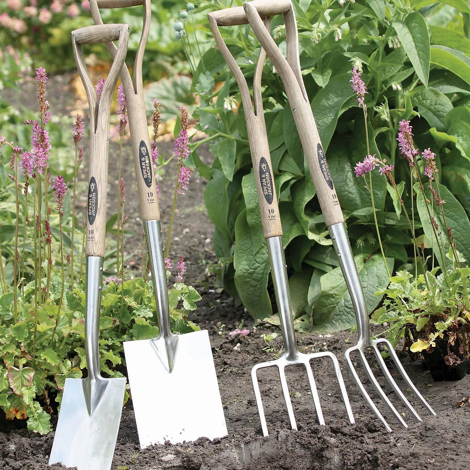 Spear & Jackson Traditional Stainless Steel Border Fork - Image 5