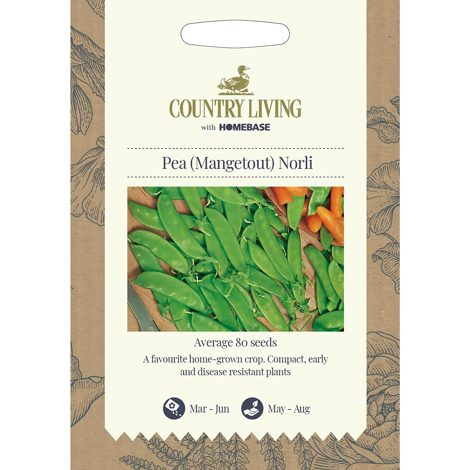 Country Living Pea Mangetout Norli Seeds