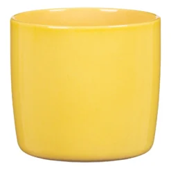 Yellow Solare Plant Pot - 15cm