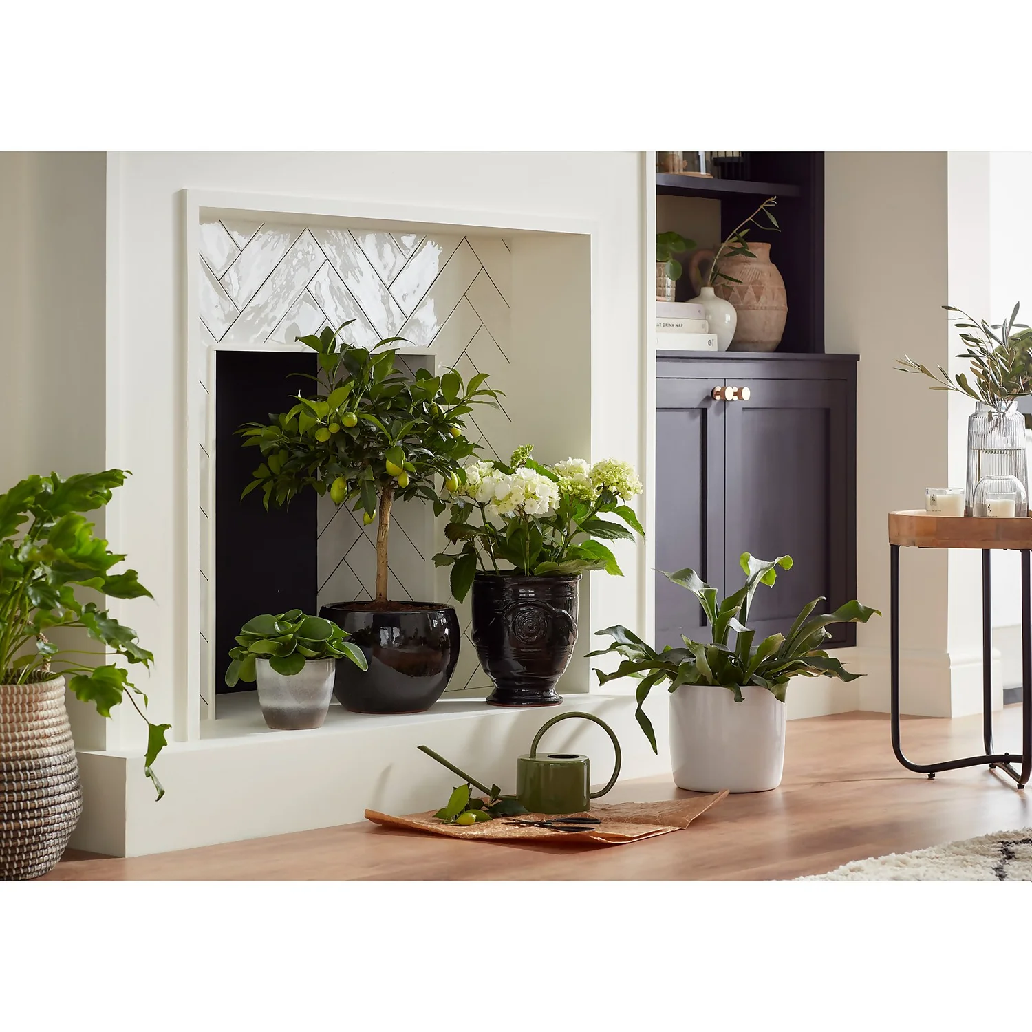 Perla White Plant Pot - 21cm - Image 3