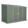 Absco 10 X 5ft Space Saver Metal Pent Shed - Green