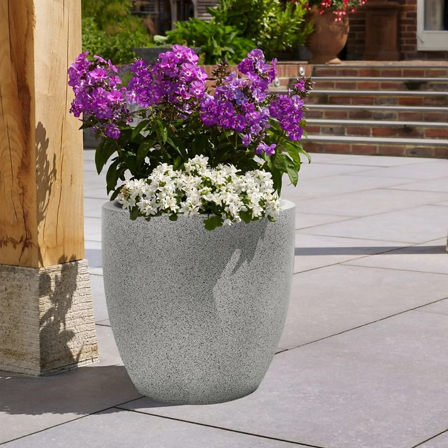 Sierra Grey Egg Planter - 38cm - Image 2