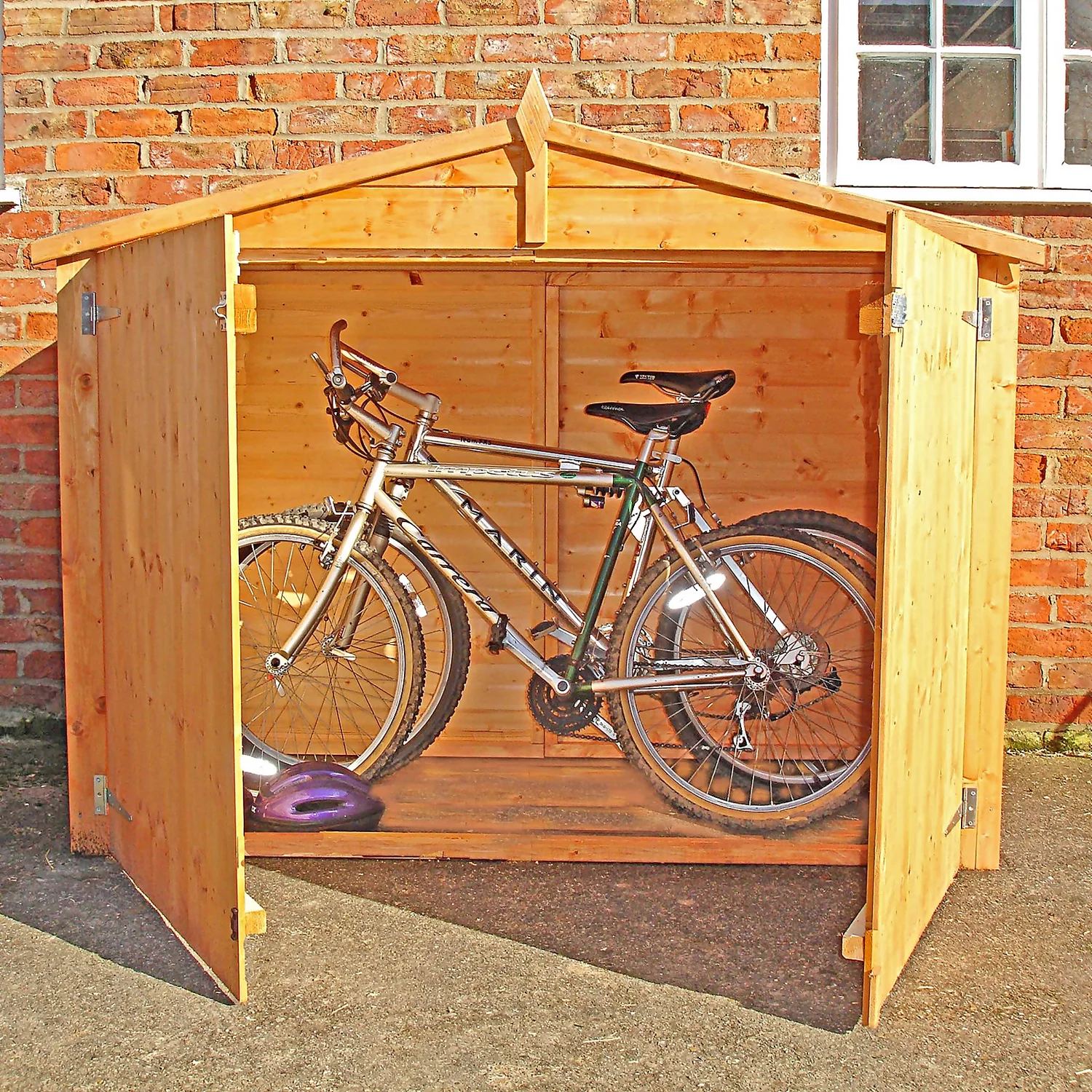 Shire 7 X 3ft Shiplap Double Door Bike Storage - Image 2