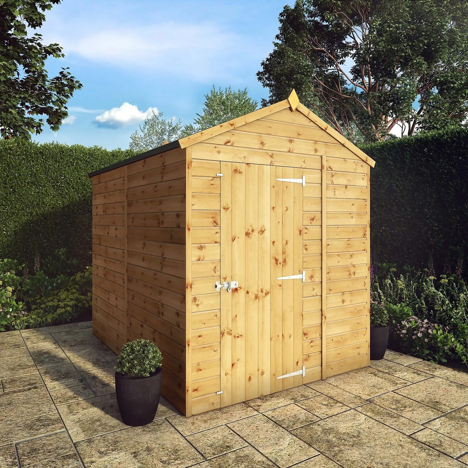 Mercia 8ft X 6ft Premium Windowless Shiplap Apex Shed - Image 2