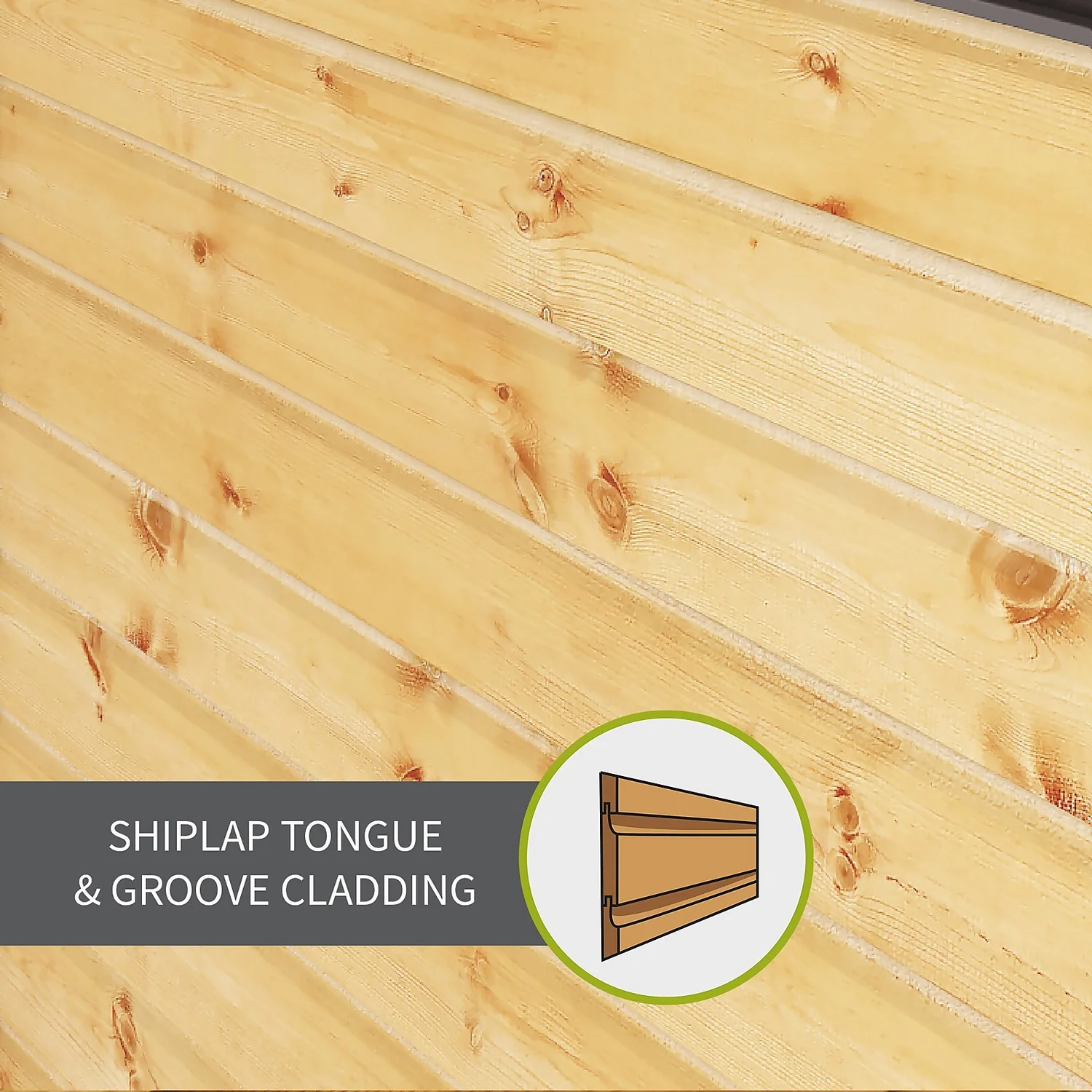 Mercia 8ft X 6ft Premium Windowless Shiplap Apex Shed - Image 3