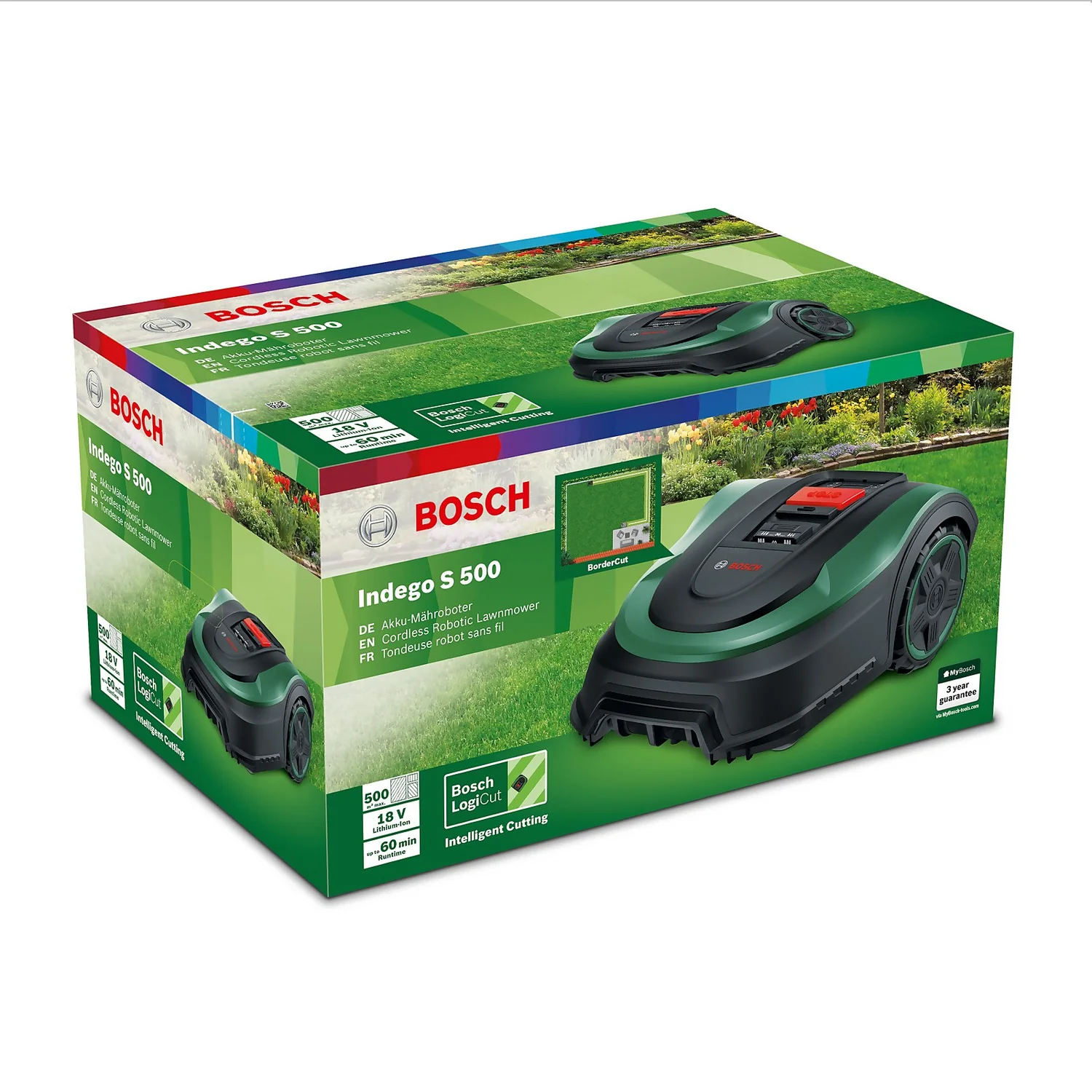 Bosch 18V Indego S Plus 500 Robotic Lawn Mower - 19cm - Image 4