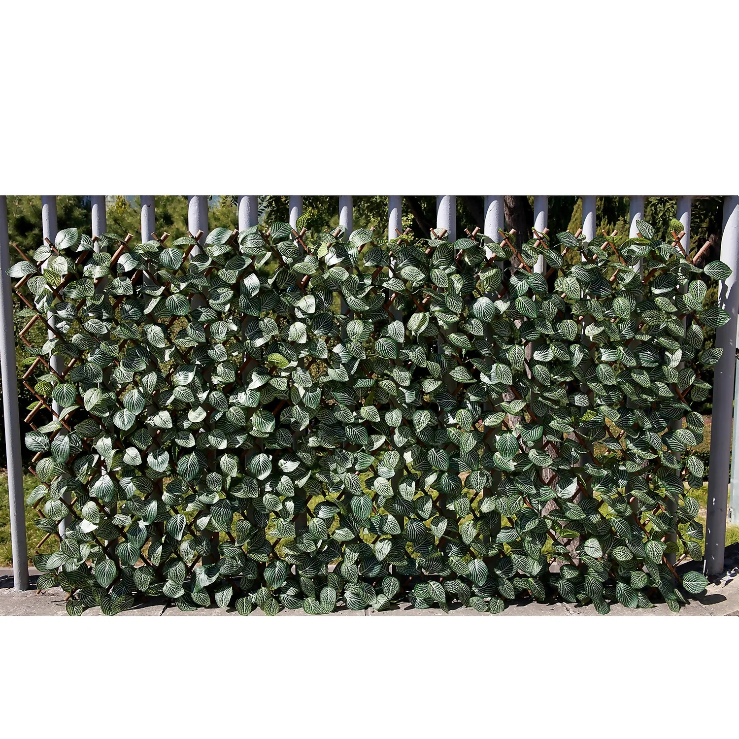 Faux Leaf Trellis 90x180cm - Green Leaf - Image 2