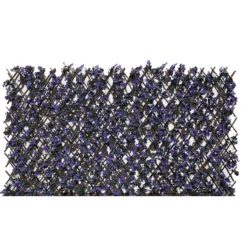 Faux Leaf Trellis 90x180cm - Lilac
