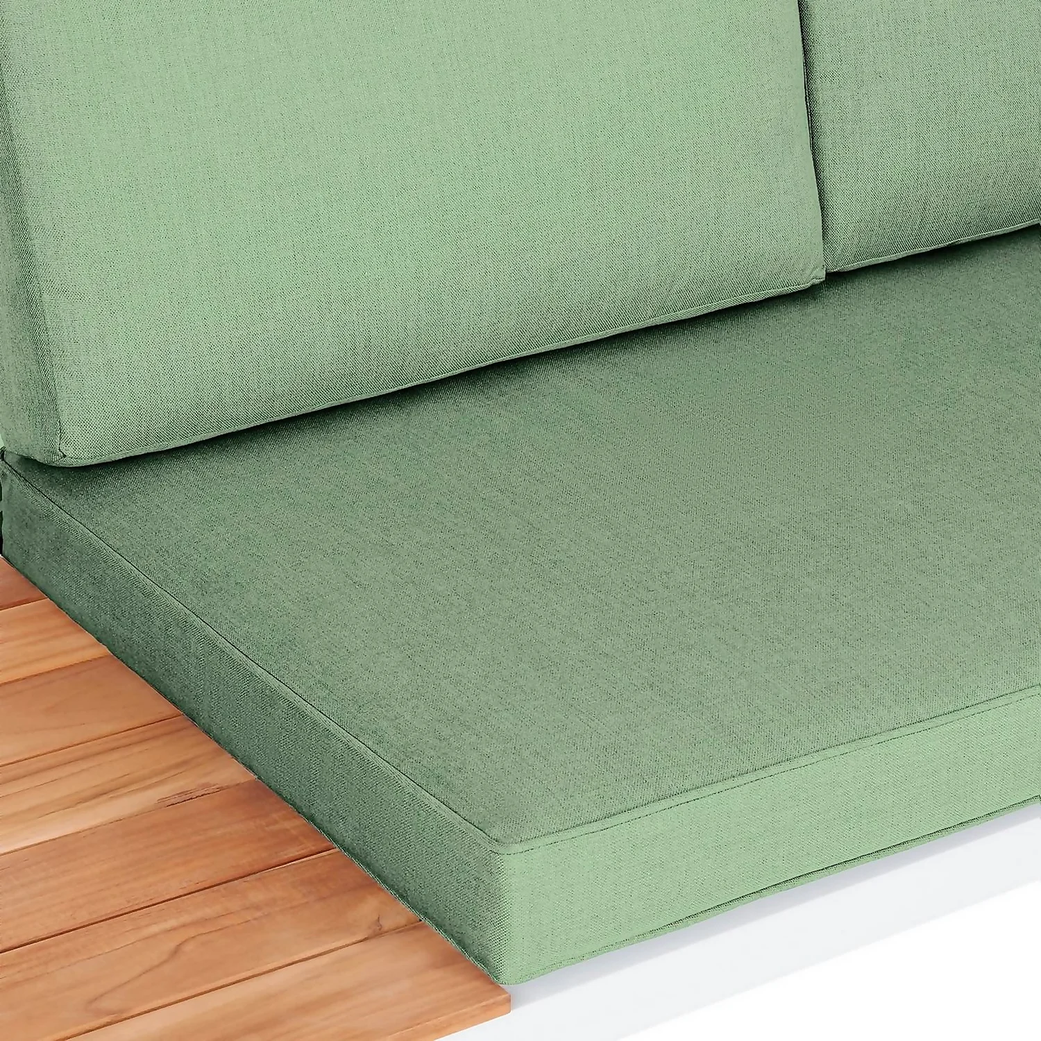 Spirit Metal Garden Corner Sofa Set - Green - Image 3
