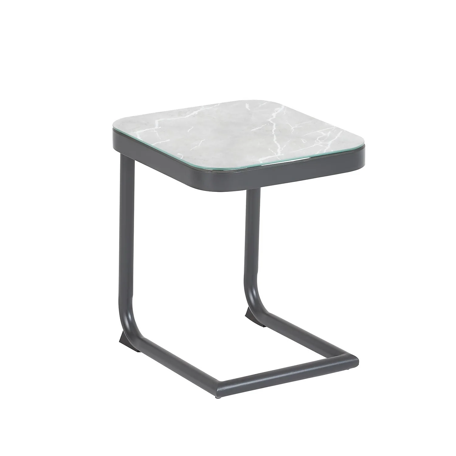 Heba Grey Metal Garden Corner Sofa Set - Image 9