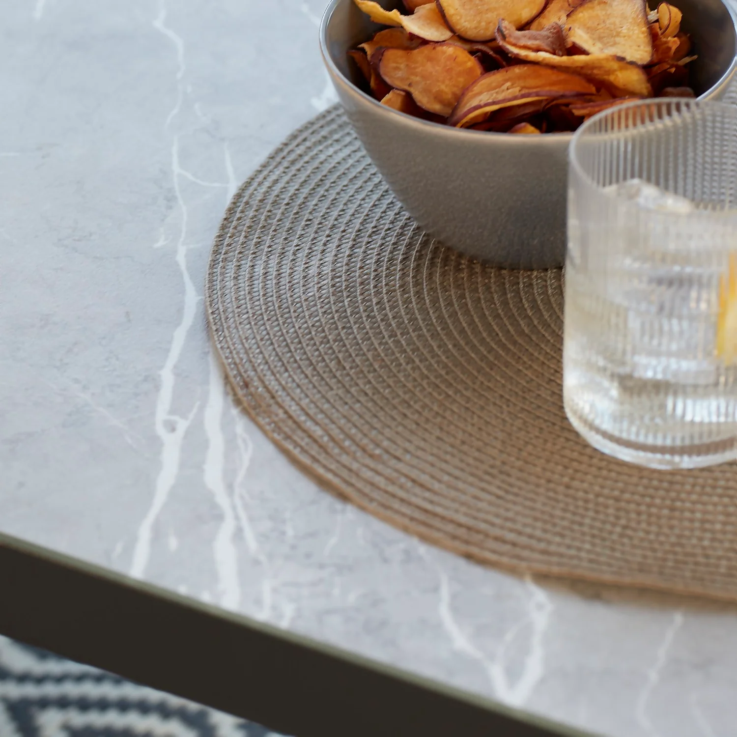 Heba Grey Metal Garden Corner Sofa Set - Image 4