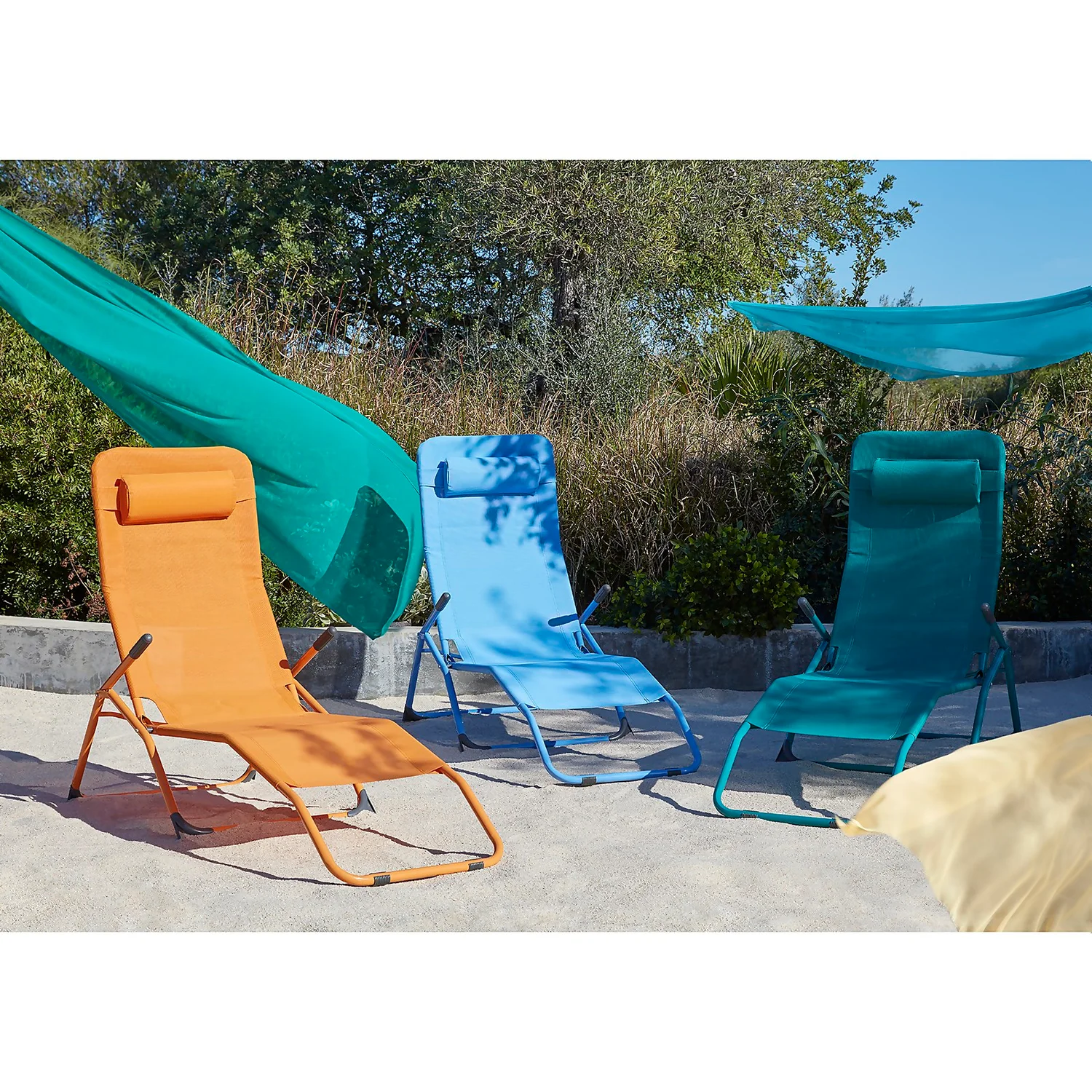 Siesta Sun Lounger - Blue - Image 2