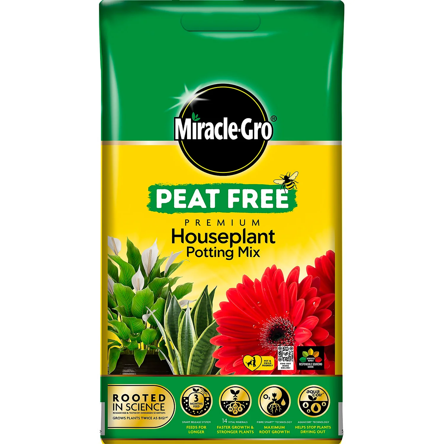 Miracle-Gro Premium Houseplant Potting Mix 10L