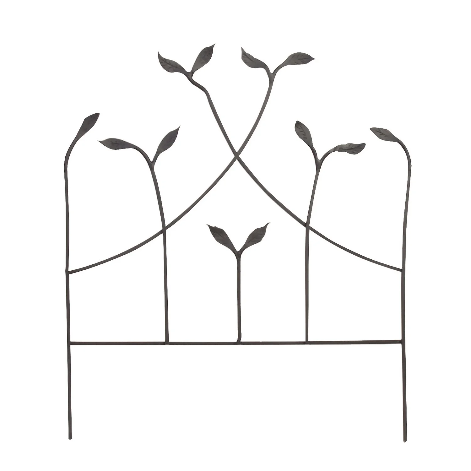 Forged Garden Border Edge With Leaves