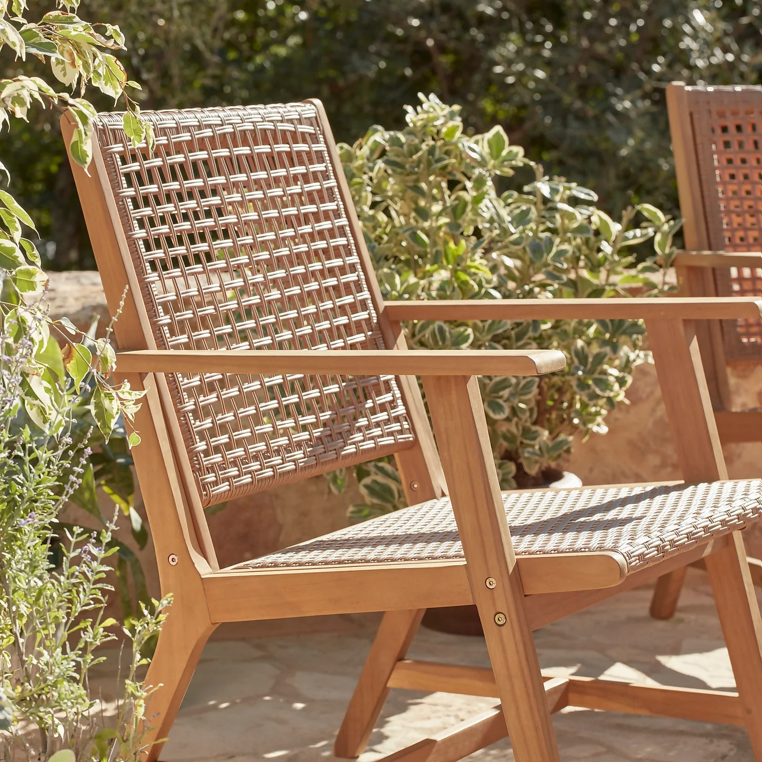 Miri Wooden Garden Sofa Set - Image 9